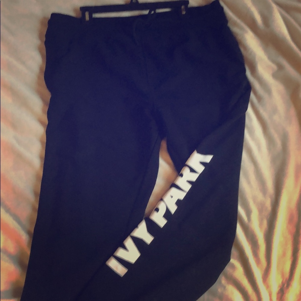 Ivy park black womens XL sweatpants